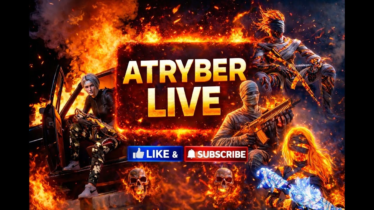 ATRYBER LIVE 🔥 M416 Mummy OP Gameplay | UATRYBER LIVE 🔥 M416 Mltimate Fire Battle | Atryber Gaming