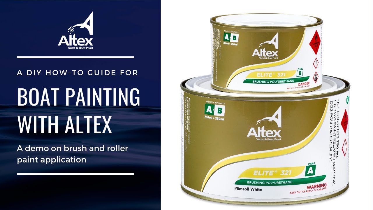 DIY Brush & Roll Boat Painting Demonstration | Altex Yacht & Boat Paint