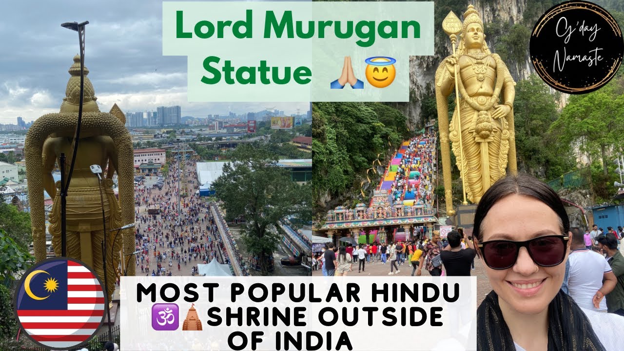 Batu Caves & Lord Murugan Statue | 7 HOUR LAYOVER IN KUALA LUMPUR 😱