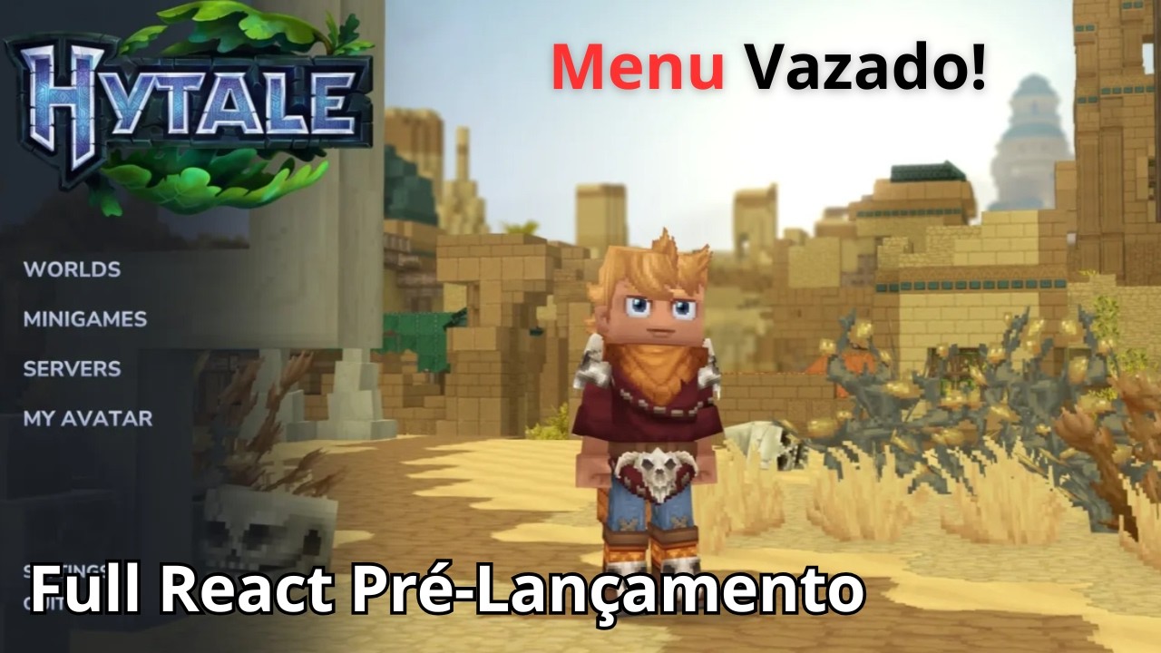 Hytale Pré-Lançamento 2026: React Completo + Opinião (Hytale vs Minecraft 30 Min)