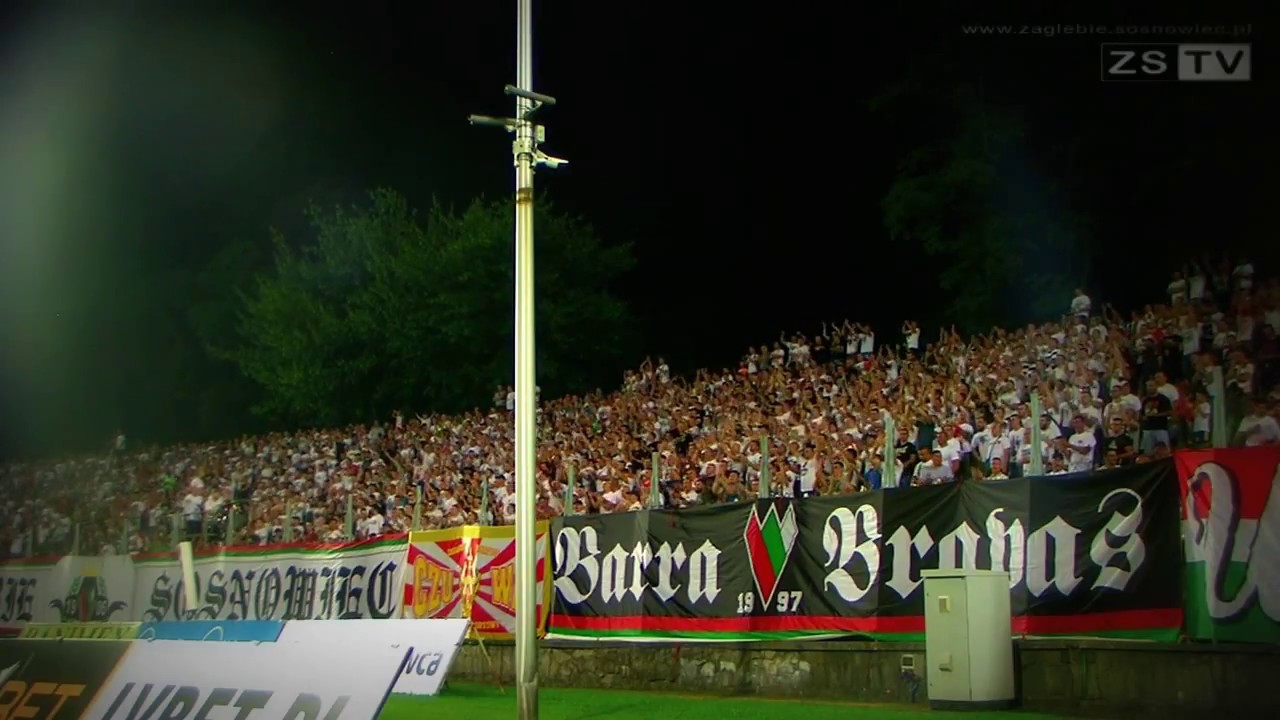 ZSTV: Doping kibiców Zagłębia Sosnowiec na meczu z Pogonią Szczecin