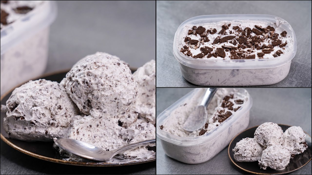 OREO ICE CREAM AT HOME | ONLY 4 INGREDIENTS | NO EGGS | NO ICE CREAM MACHINE | N'Oven Foods