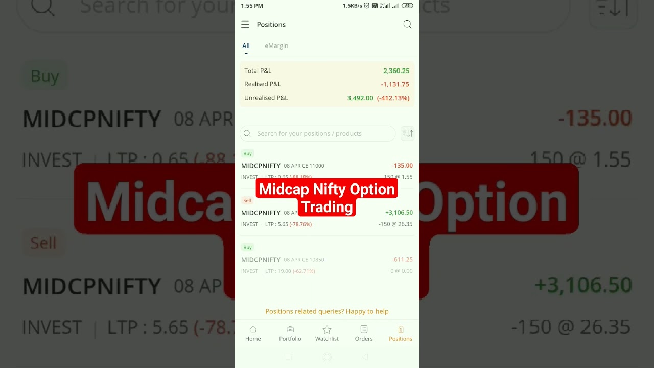 🤑🤑Midcap Nifty Expiry Day Trading #shorts