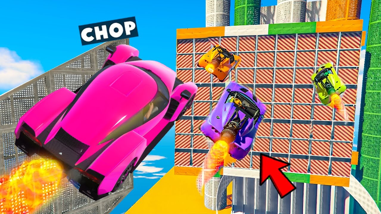 GTA 5 CHOP AND FROSTY BOOST INTO THE MYSTERY BOX FROM TWISTED RAMP