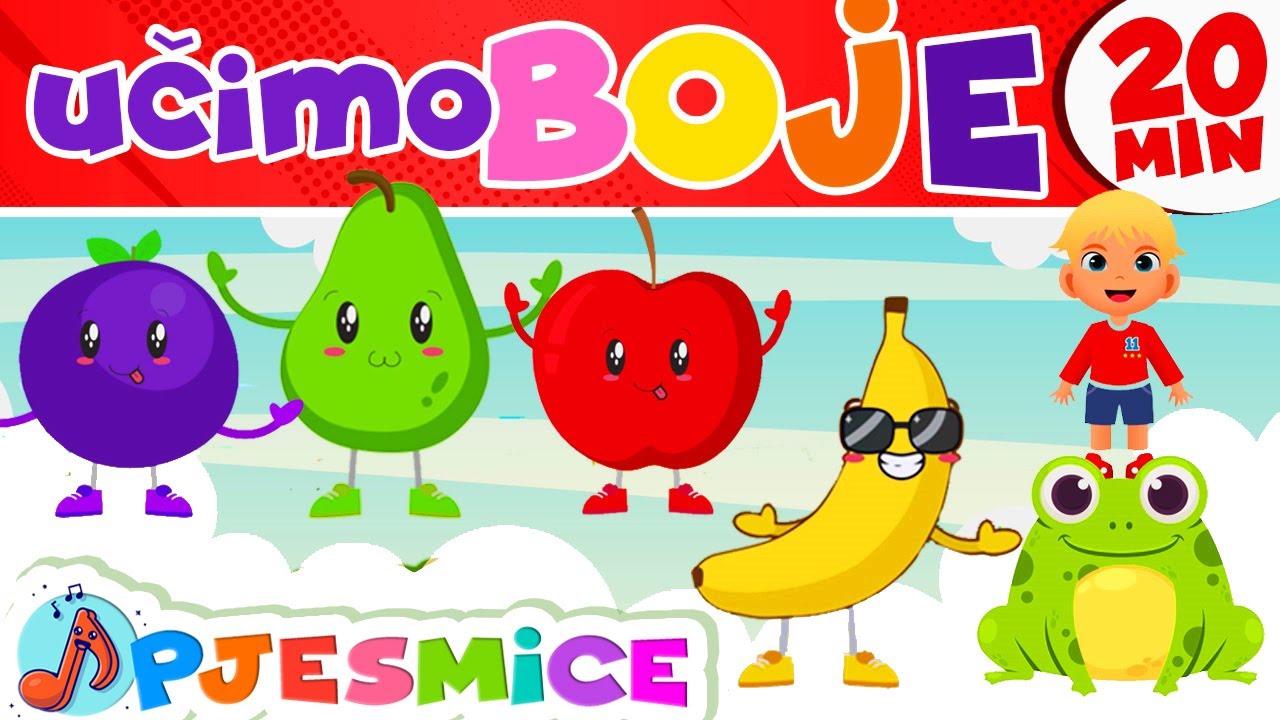 DJEČJE PJESME ♫ Učimo boje: *Da li zna&scaron; koja sam boja?* (20 min Loop) | Vrtićka pjesmica za učenje