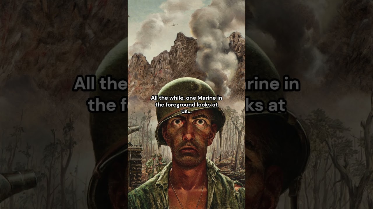 The Two Thousand Yard Stare [That 2,000 Yard Stare] (1944) by Thomas Lea #art #arthistory #art