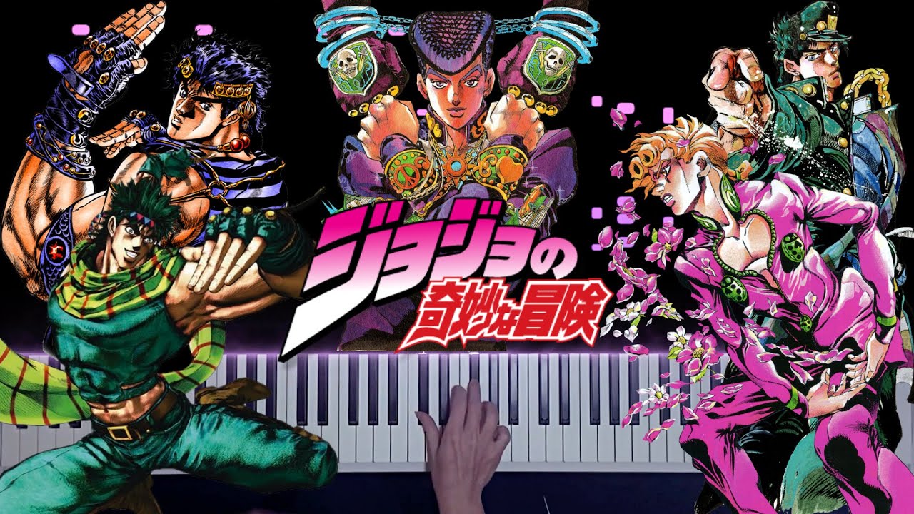 JOJO'S BIZARRE ADVENTURE All Openings 1 - 9 (piano)