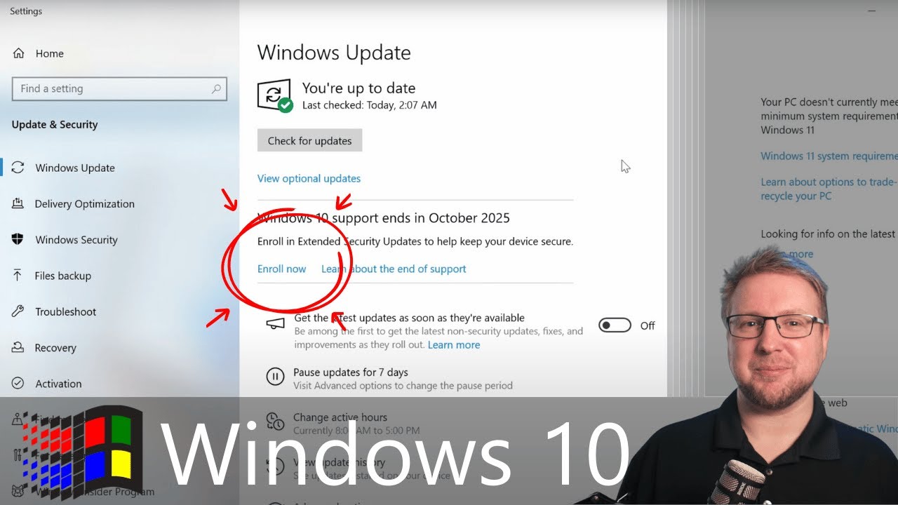 Как продолжать использовать Windows 10! с расширенными обновлениями безопасности!
