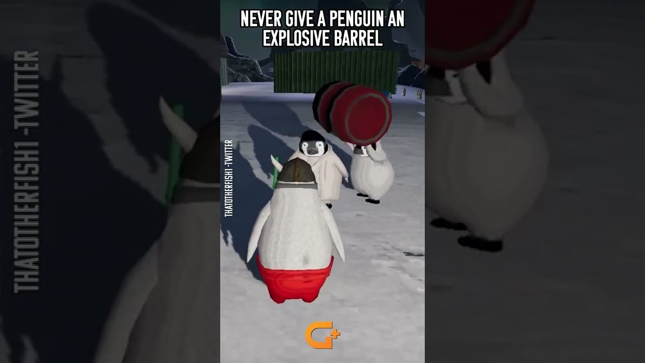 Never Give A Penguin An Explosive Barrel