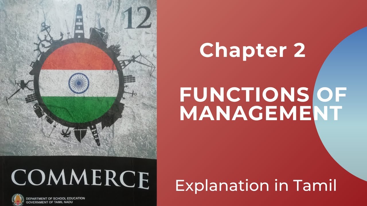 12 Commerce | Chapter 2 |  Functions of Management | tn state board