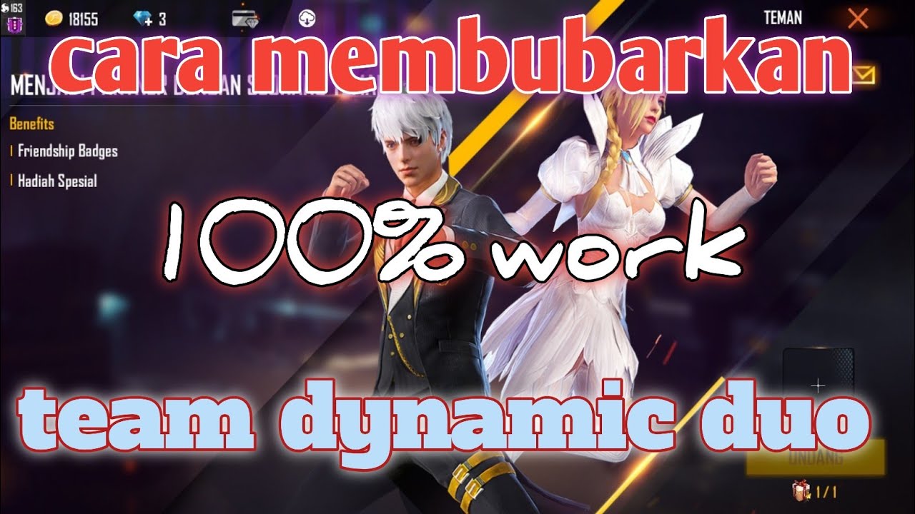 CARA MEMBUBARKAN TEAM DYNAMIC DUO /GARENA FREE FIRE
