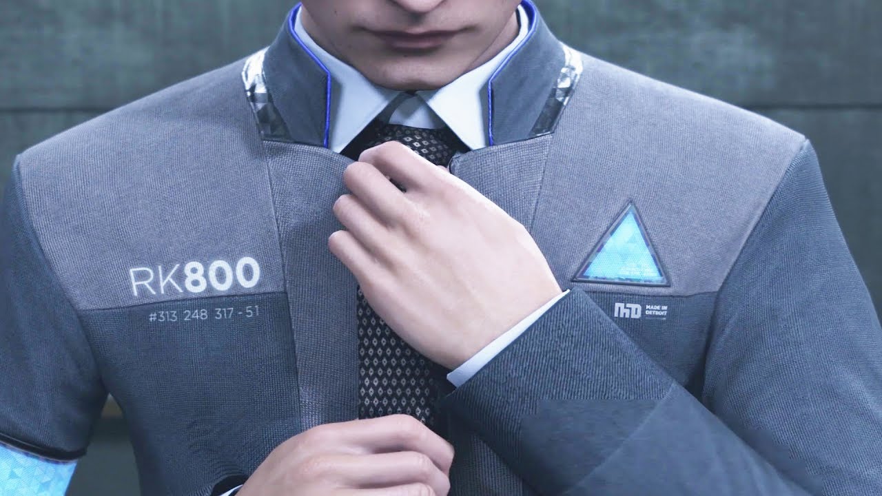 Connor Straightens His Tie - Detroit Become Human