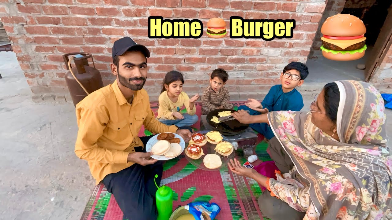 Home 🏠 Burger 🍔 is very good 👍// MajidGondal #pakistan 