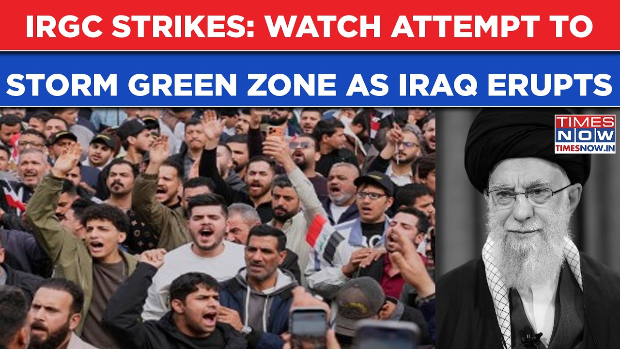 IRGC Attacks, Iraq Erupts, Baghdad On Edge: On Cam - Shocking Attempt To Storm Green Zone| Iran War