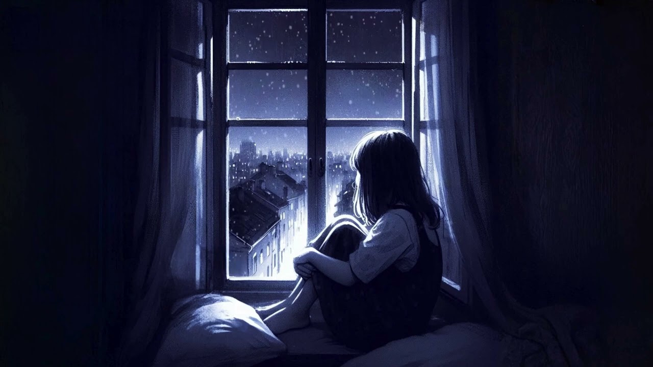 You're crying alone, but nobody cares. Melancholic music for sad nights