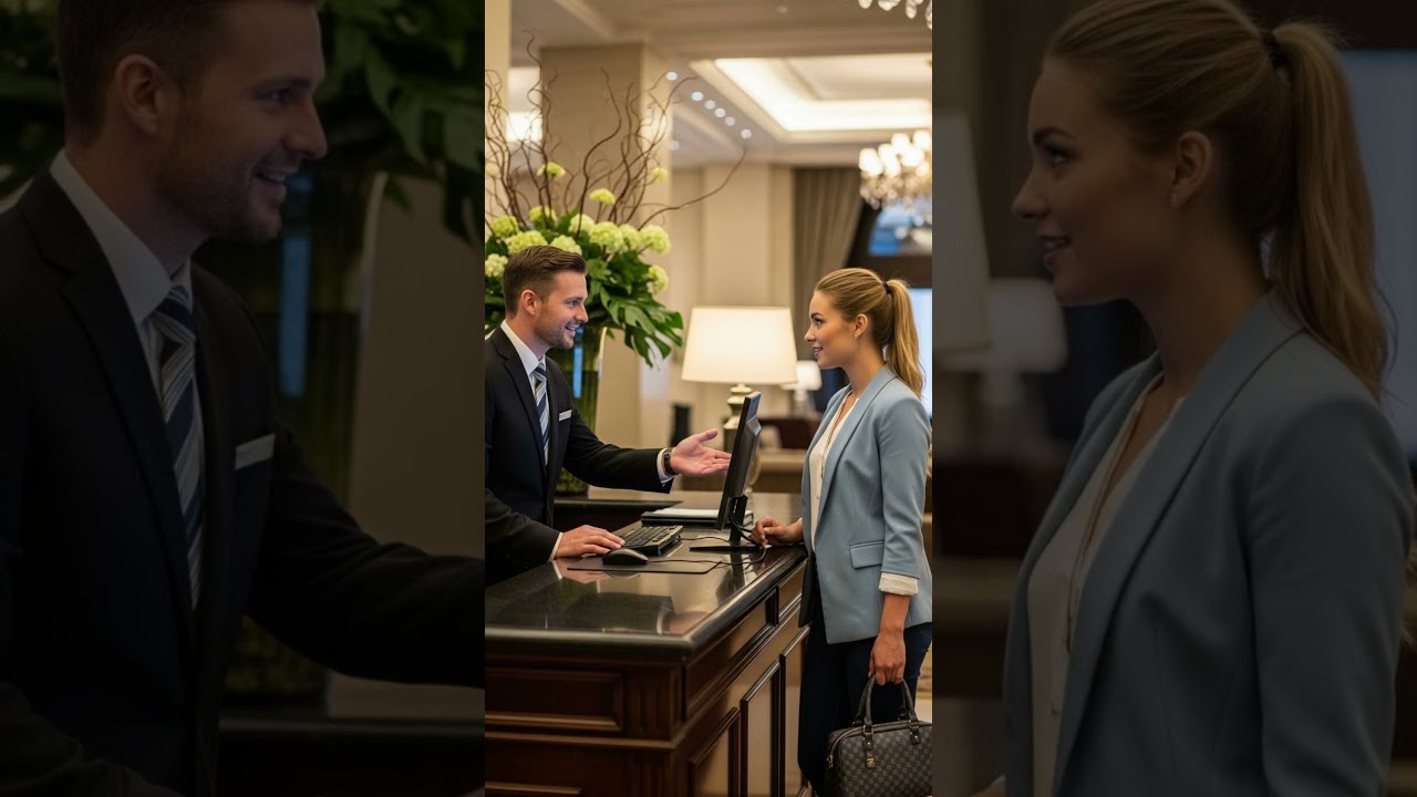 English Conversation at a US Hotel 🏨 | Natural Speaking Practice (A2–B1)