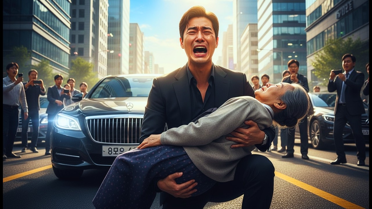 THE OLD WOMAN FAINTED IN FRONT OF THE KOREAN MAFIA BOSS CAR, UNAWARE HE'S HER MISSING SON FOR YEARS