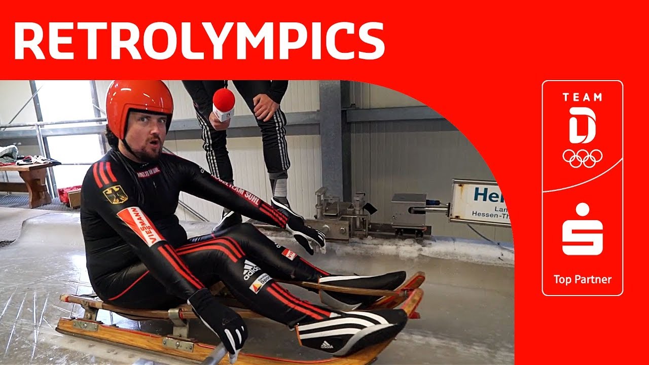 Mit historischem Rennrodel in den Eiskanal | Team Deutschland | PyeongChang 2018