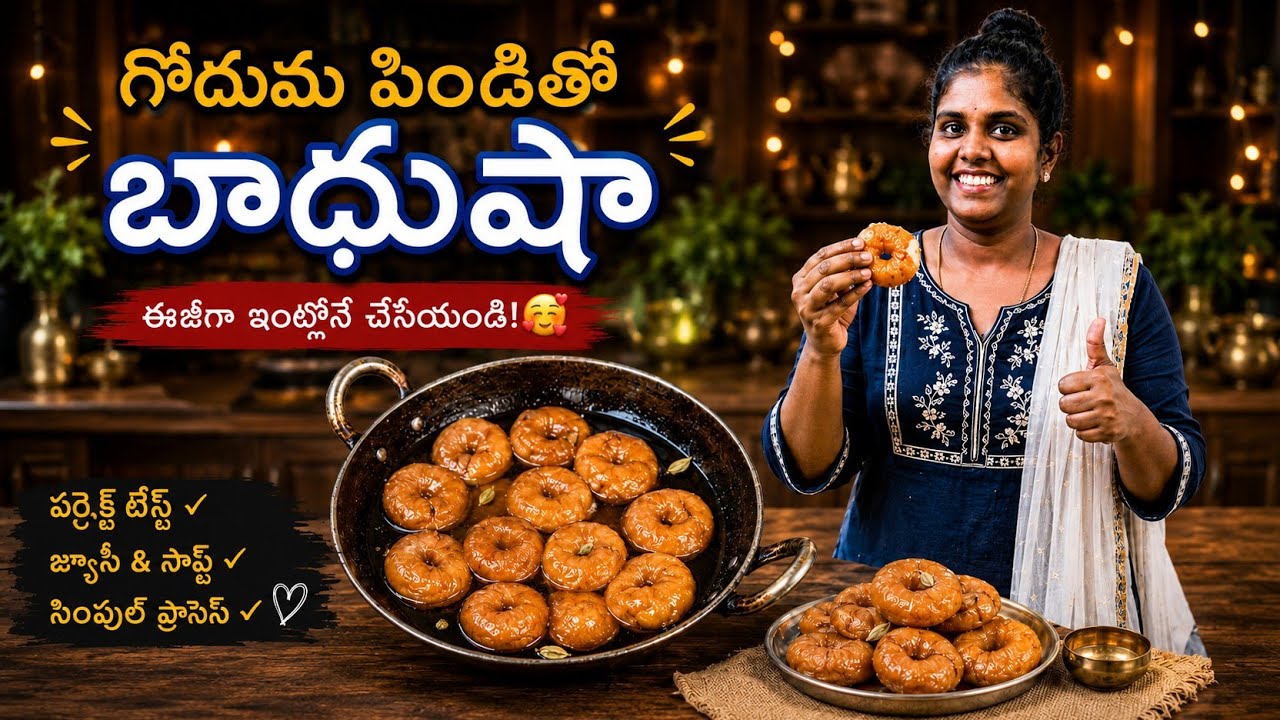 గోధుమ పిండితో బాదుషా | టేస్టీ బాదుషా | బాదుషాల తయారీ విధానం 