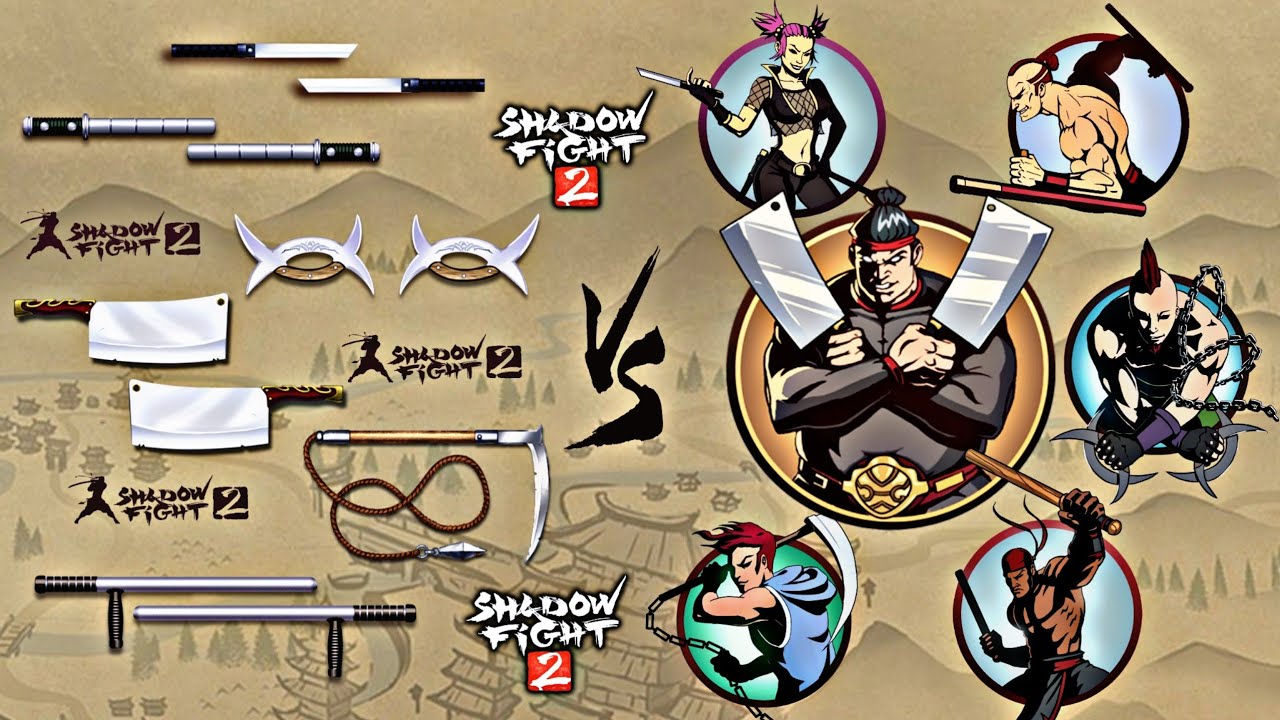 Shadow Fight 2 | Butcher and Bodyguards vs Butcher and Bodyguards Weapon