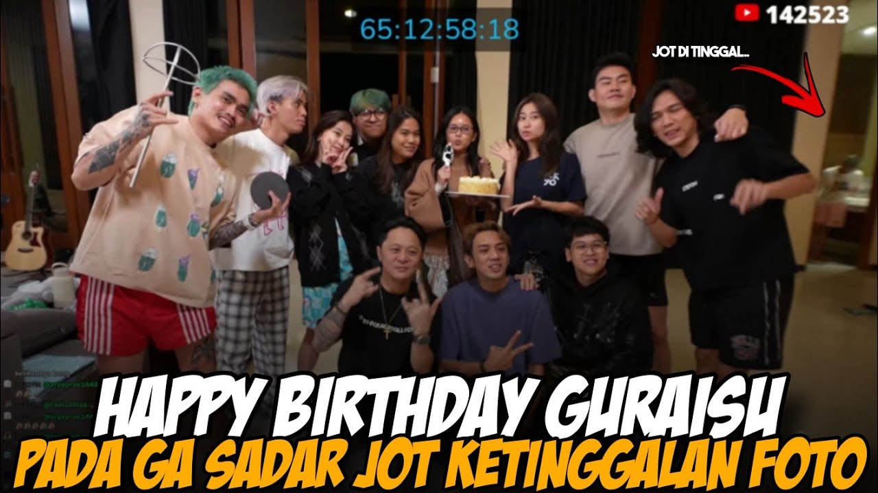 HBD GIRAISU🥳 PADA GA SADAR JOT KETINGGALAN FOTO🤣 #guraisu #marapthon3 