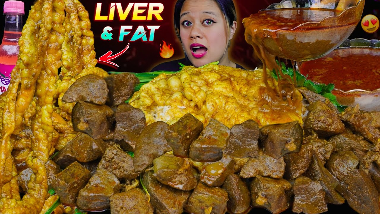 Spicy Mutton Liver & Fat Mukbang 🔥Ultimate Spicy Mukbang | Mukbang Pari