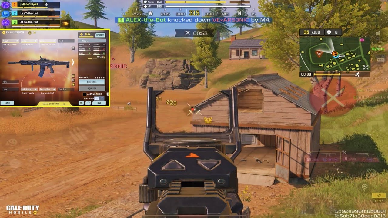 KILO-141 have BEST AIM with this RED DOT 🤯 | Best KILO-141 GUNSMITH in CODM BR | Solo vs Squads
