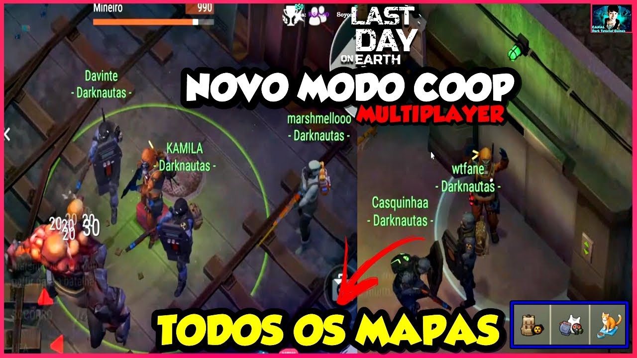 ●NOVO EVENTO MODO COOP COMPLETO!! ATUALIZA&Ccedil;&Atilde;O &Aacute;REA MULTIPLAYER 👁 Last Day On Earth UPDATE