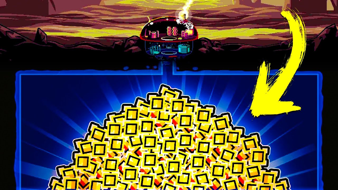 MINEIREI TODOS OS BLOCOS DA CAVERNA E ACHEI TODO ESSE DINHEIRO | Dome Keeper