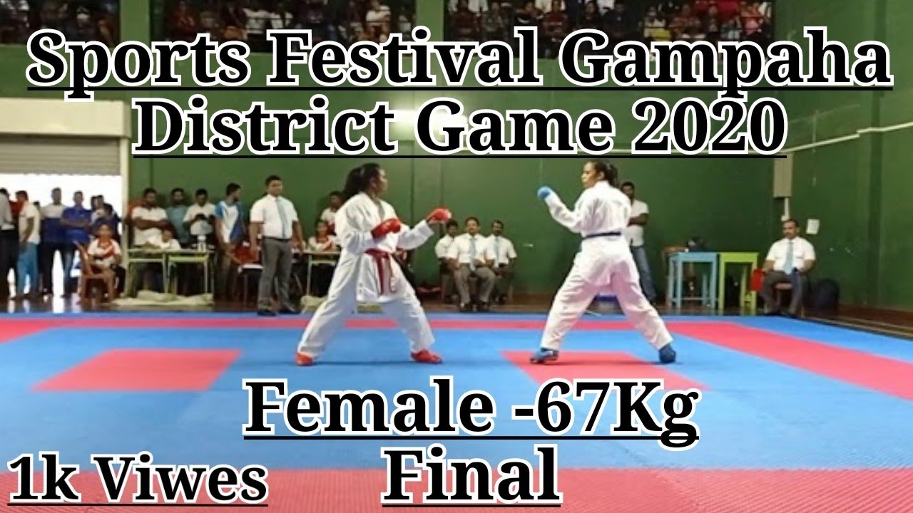 Sri Lanka Sports Festival Gampaha Karate Championship Female Kumite -67kg Final Game