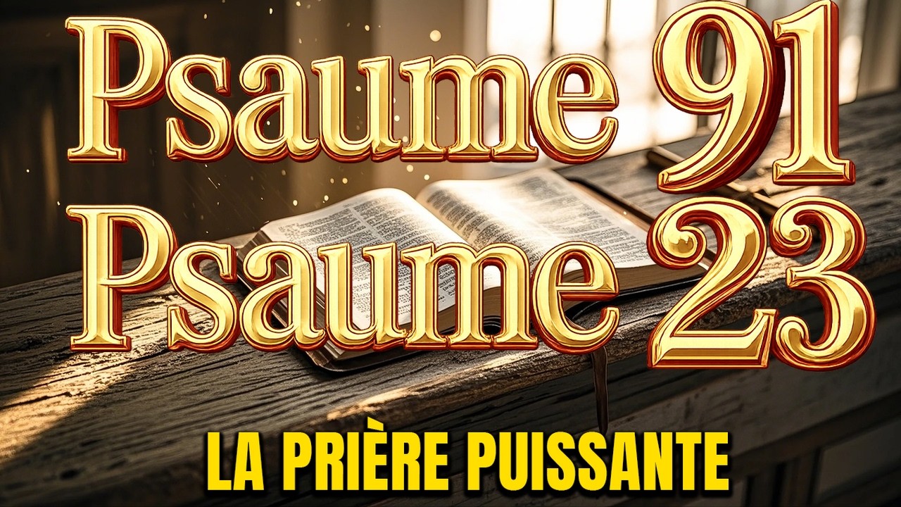 PRIÈRE DU JOUR 08 MARS – PSAUME 91 et PSAUME 23–Les deux PRIÈRES LES PLUS PUISSANTES de la BIBLE
