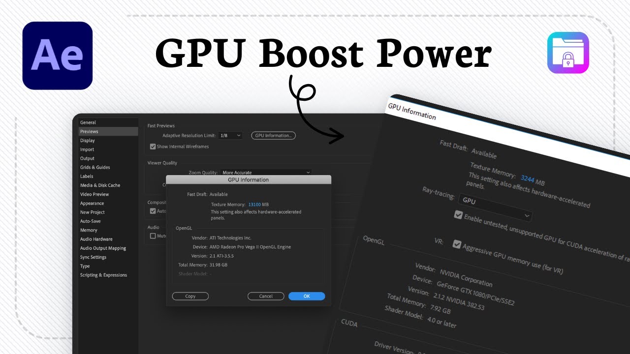 How to enable GPU acceleration in After Effects