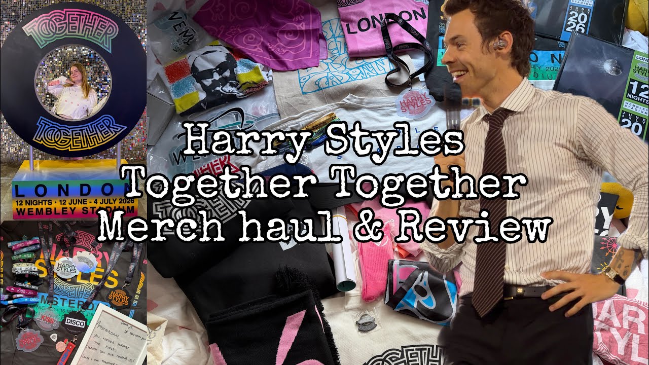 Harry Styles Together Together Tour FULL Merch haul & review (tour, pop up, pleasing) 