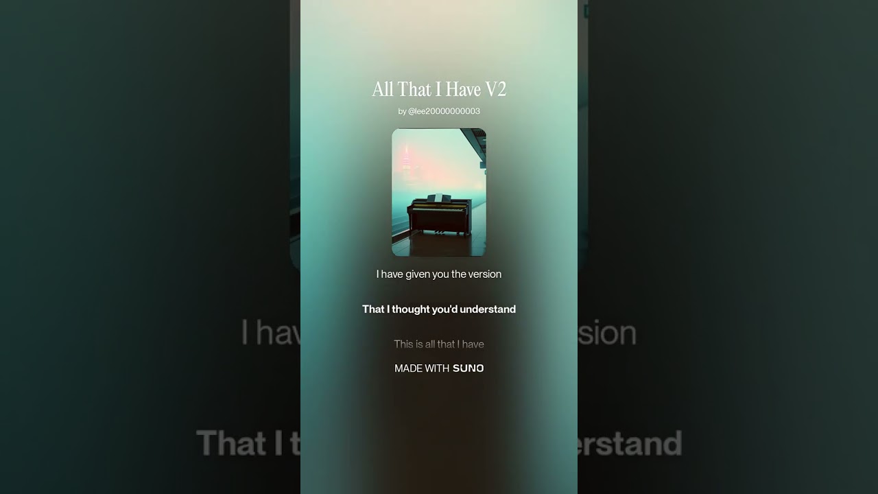 All That I Have V2