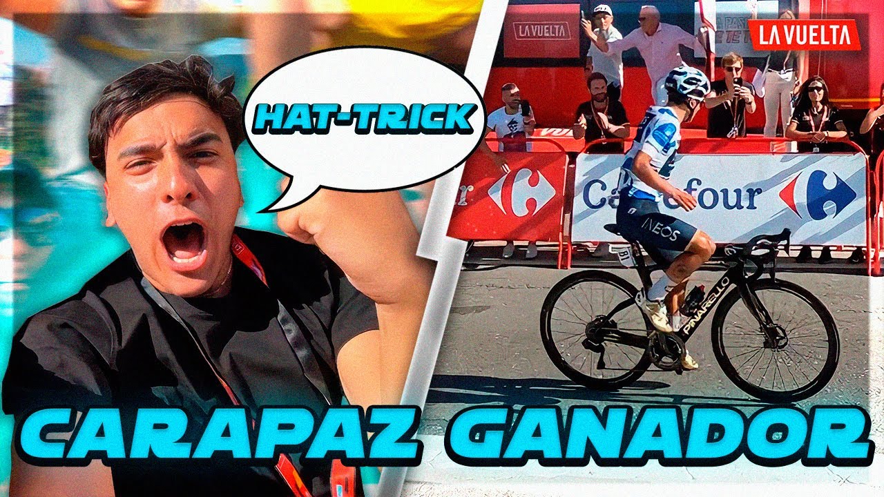 CARAPAZ GANA y HACE HAT TRICK! *me vuelvo loco* | Vlog - Vuelta Espa&ntilde;a 2022