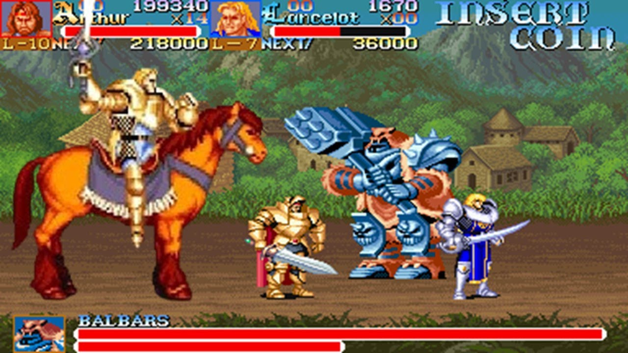 Knights of the Round  - Arcade Game - Sega Games - Fighting Game - Old Games