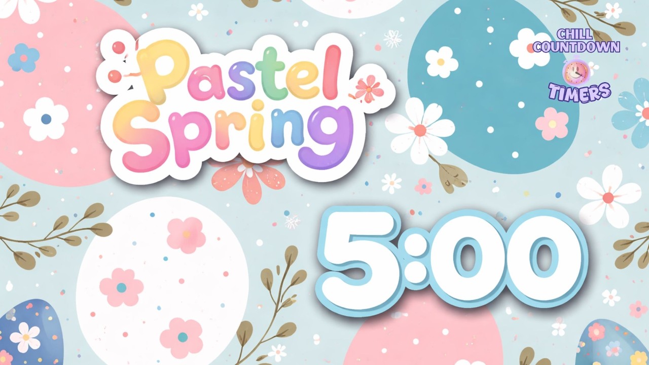 5 Minute Happy Spring Timer 🐰 Upbeat Countdown for a Quick Break