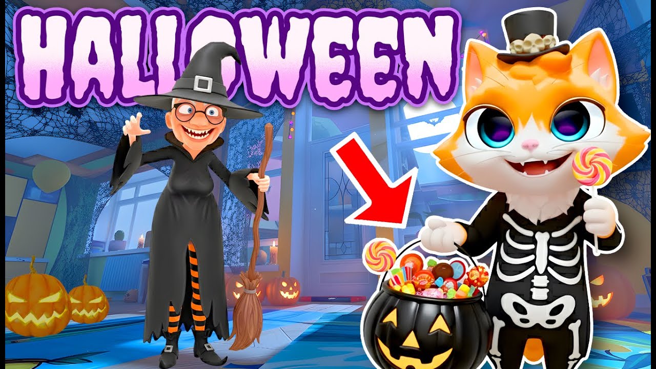 Going TRICK OR TREATING in I Am Cat VR!