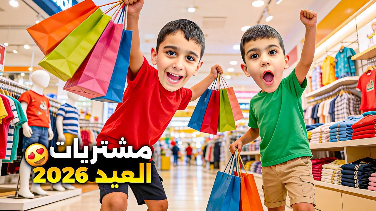 مشتريات التوأم لعيد الفطر 2026 😍 عبد الله وولات شو اشتروا للعيد 