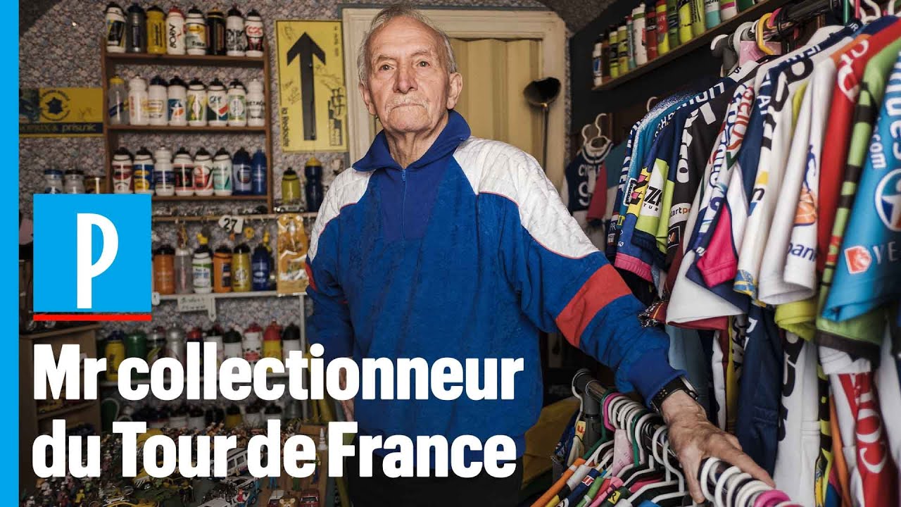 Christian, 80 ans, collectionneur d'objets du Tour de France