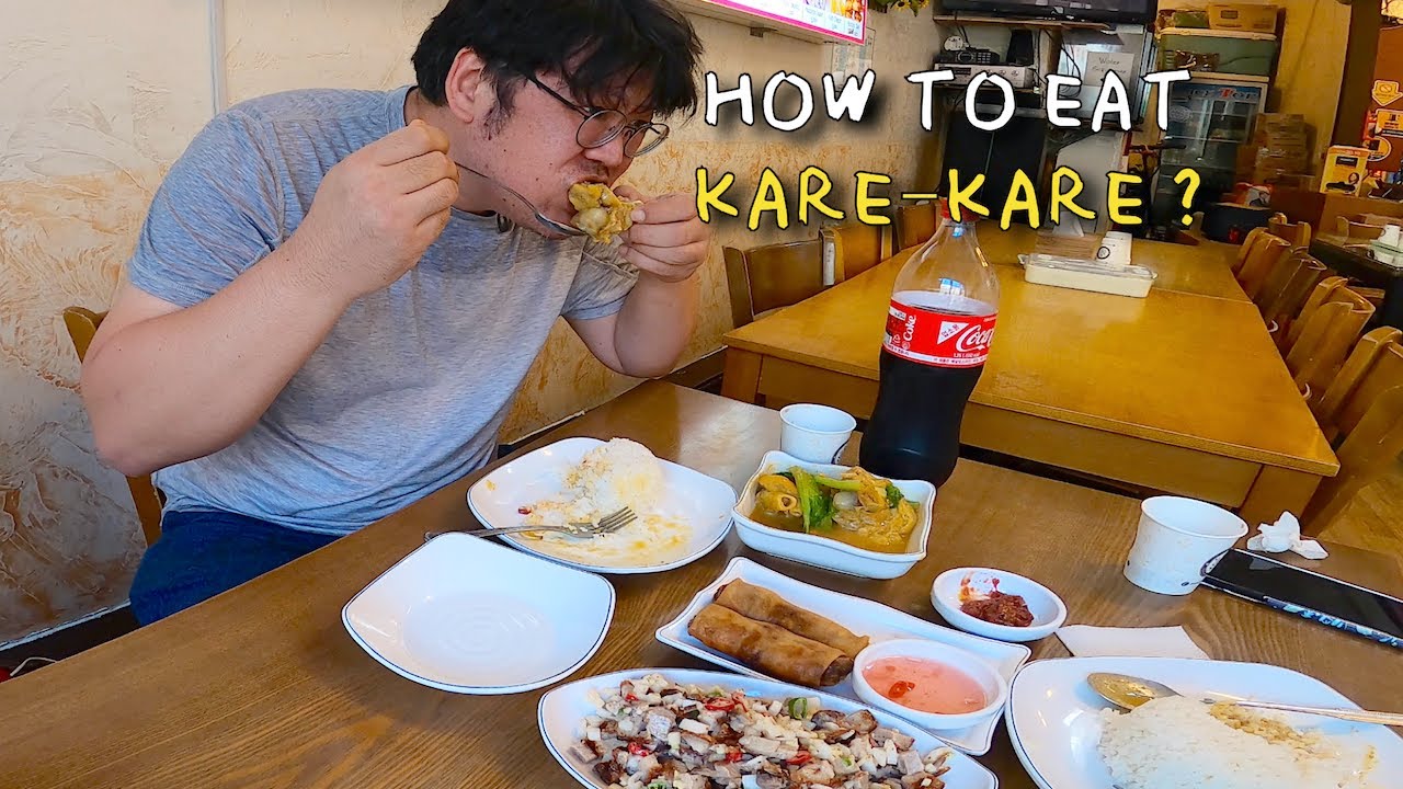 I learned how to eat Kare-Kare | Korean Tries Filipino Food