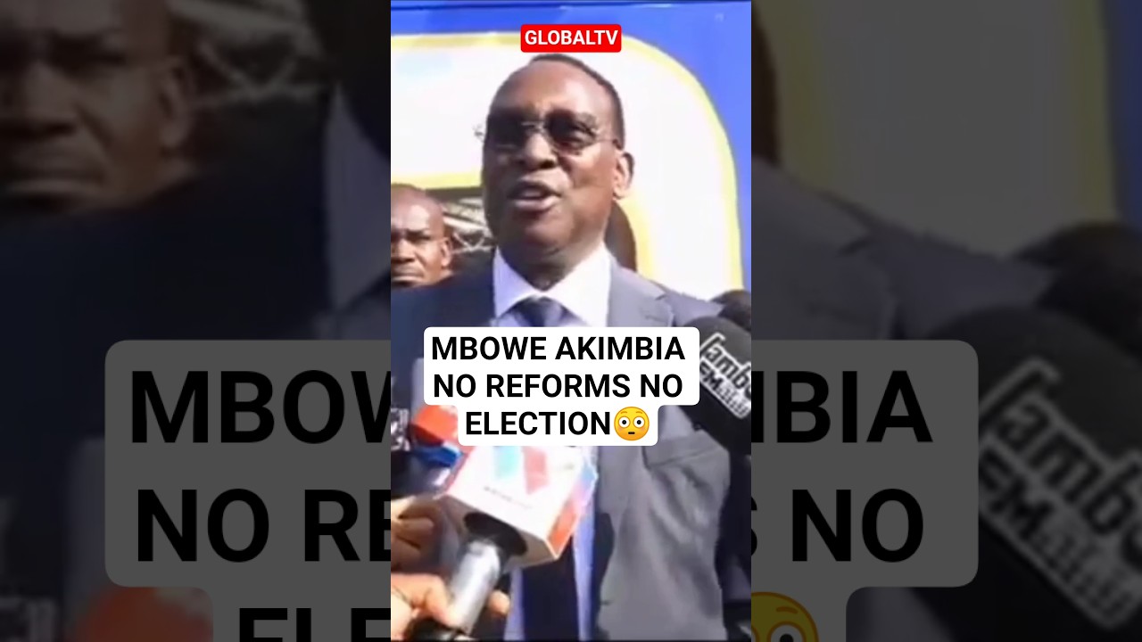 🤣FREEMAN MBOWE AKIMBIA NO REFORMS NO ELECTION😳🔥👏 #breaking #globaltv #chadema #mbowe #lissu