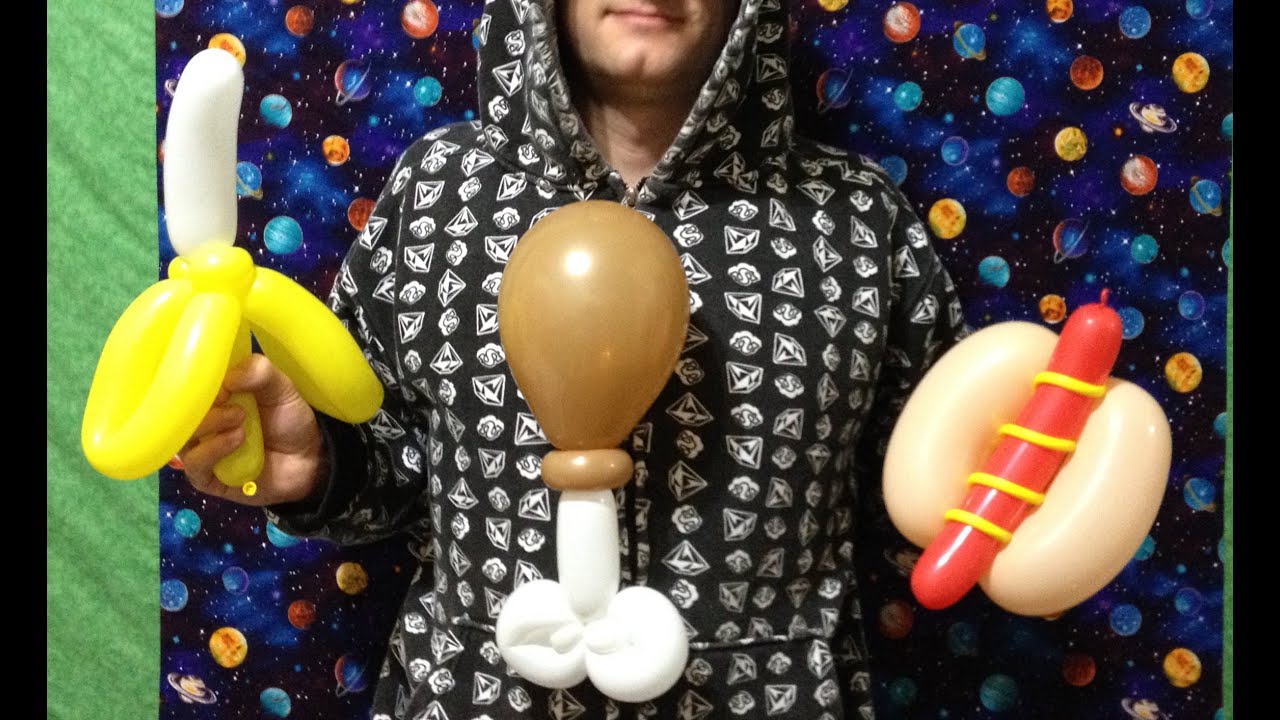 Hot Dog! Banana! Turkey Leg! Balloon Twisting Food #7