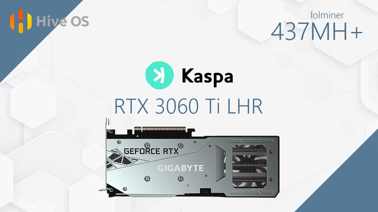 Kaspa Mining - 3060 Ti Hashrate and Overclock - Hiveos