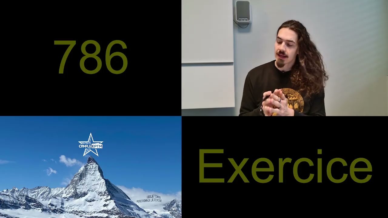 Correction de l'exercice 786