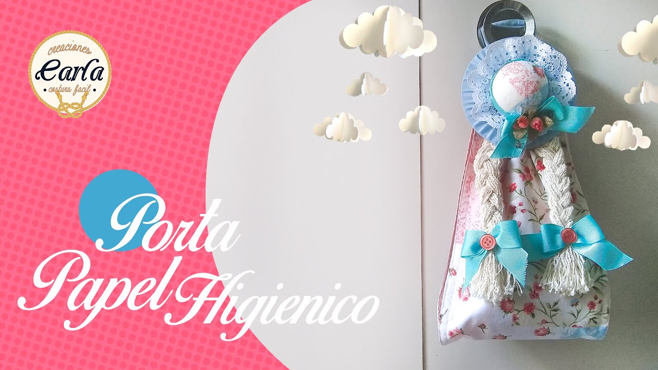 Cómo hacer un Porta Papel Higiénico Estilo Muñeca.