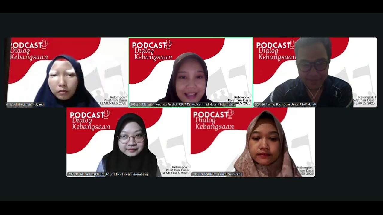Video Podcast Dialog Kebangsaan – Latsar CPNS Kemenkes RI GOL II  Angkatan 05 Bapelkessemarang