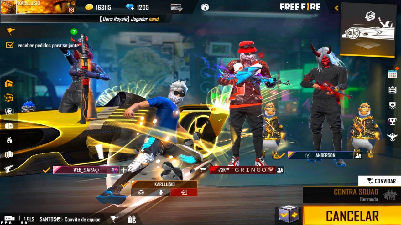 FINGI SER BOOT e USEI O NOVO EMOTE DA MC LAREN NO FREE FIRE!!