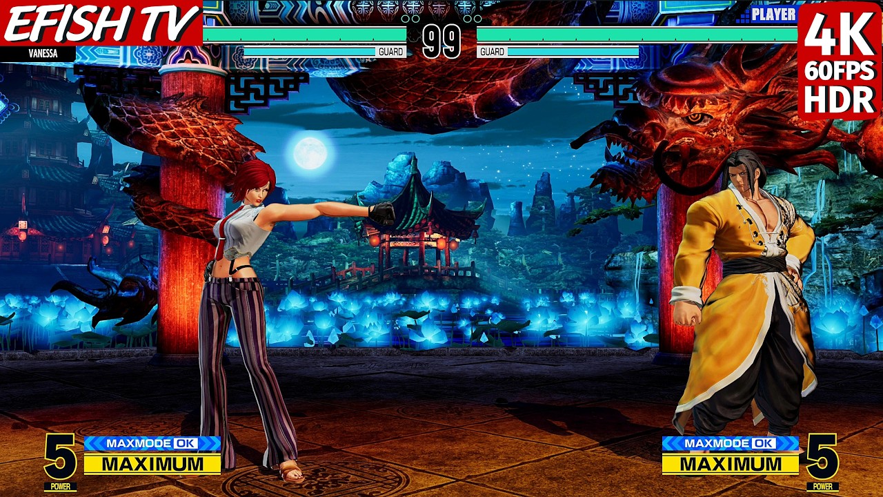 Vanessa vs Gato (Hardest AI) - KOF XV