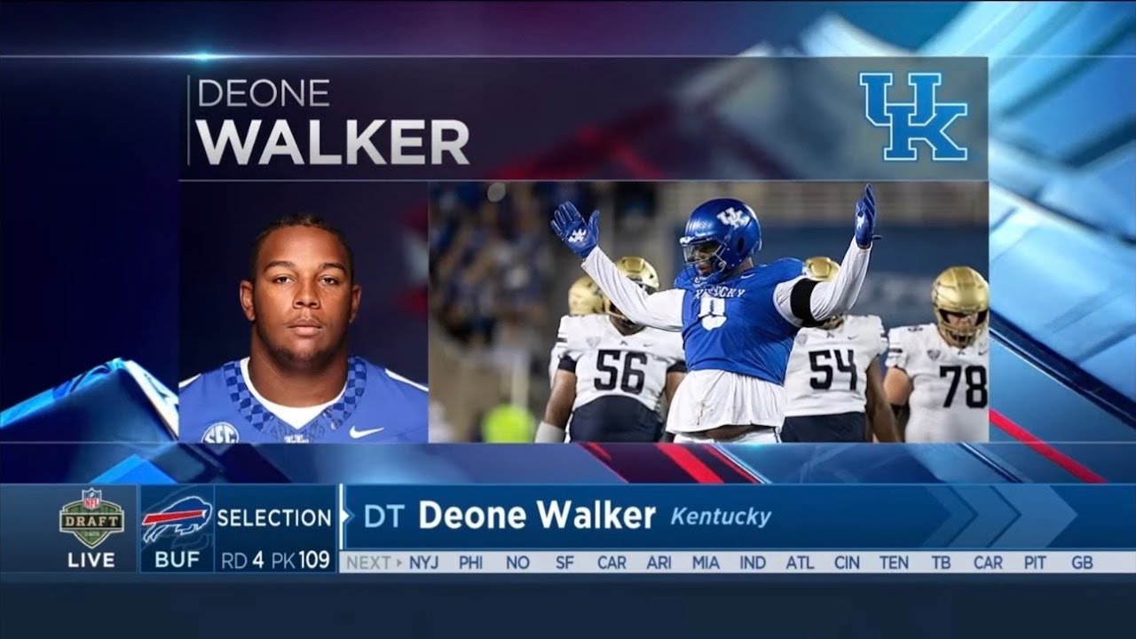 Deone Walker Drafted by Buffalo Bills | Round 4, Pick 109 | 2025 NFL Draft